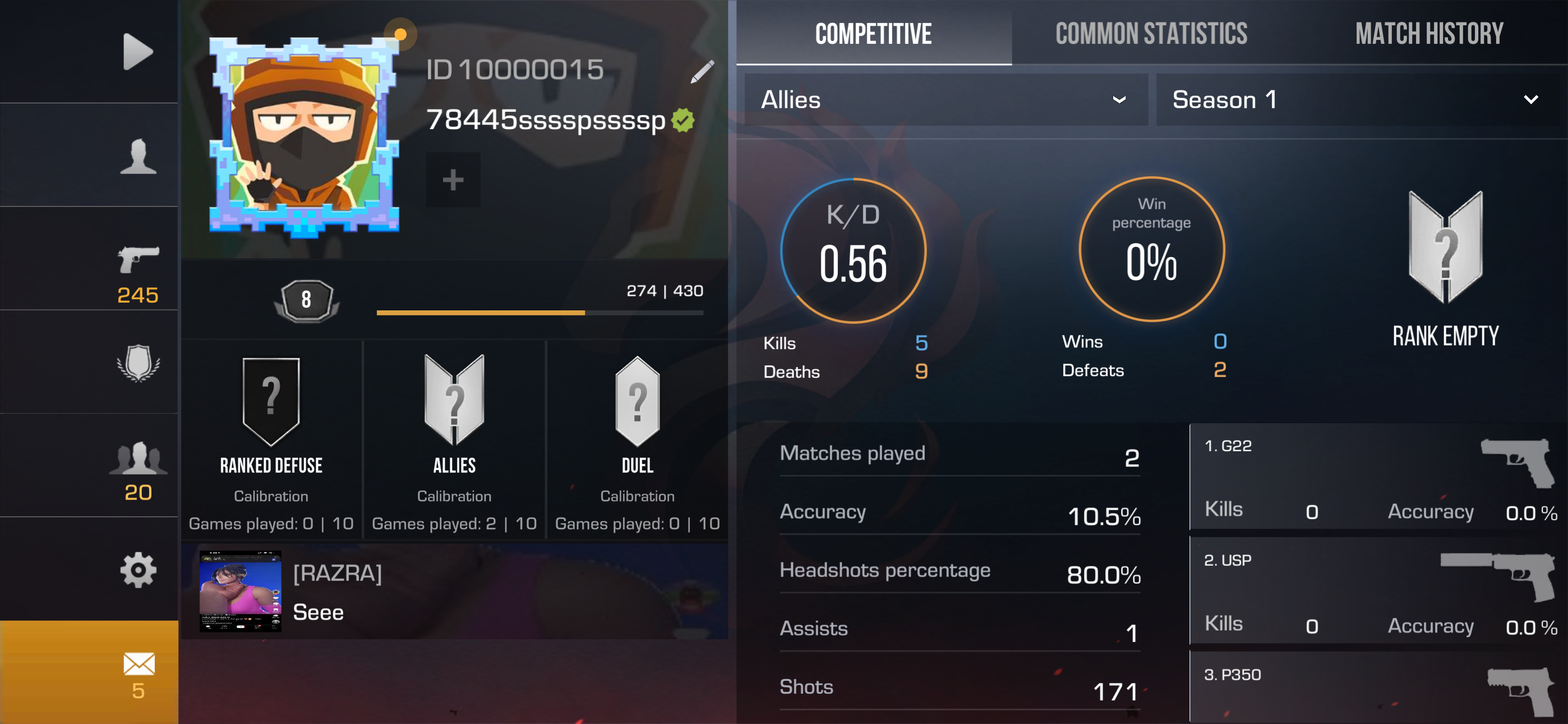 Rating Screenshot